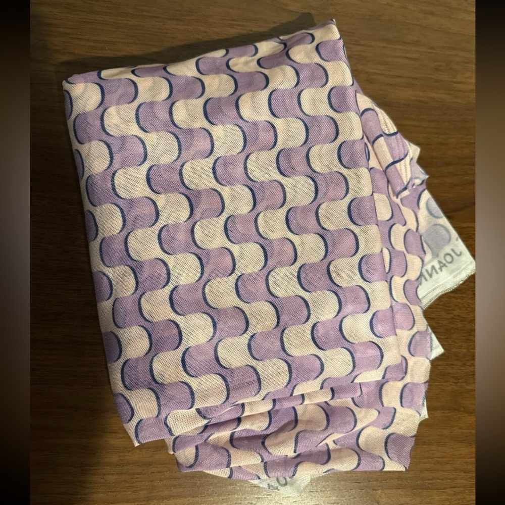 2.75 yards Wavy Stretch Mesh Fabric